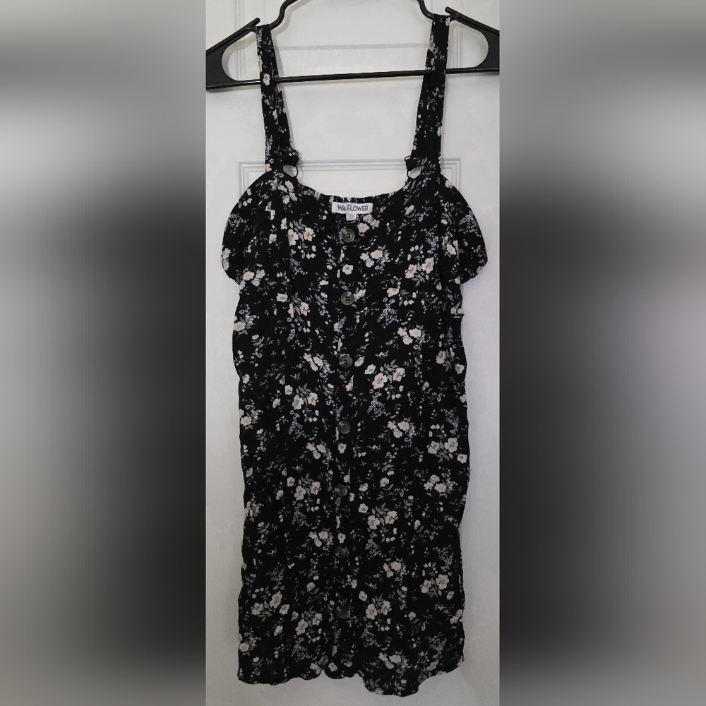 Wallflower Black and White Floral Dress